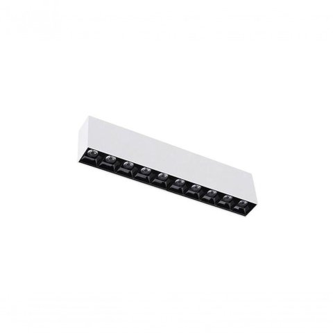 Luminária de Teto Spot Branco e Preto Led Taschibra Luz Pontual Arch Sobrepor 20w 2700k