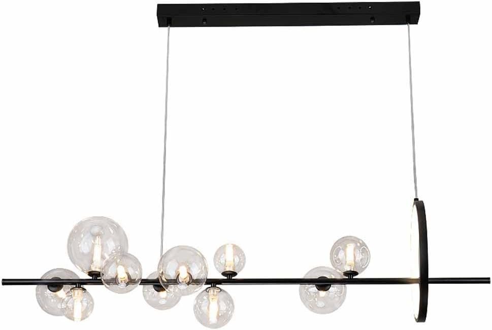 Lustre Pendente Led 3000k Metal Preto Ca060-pt