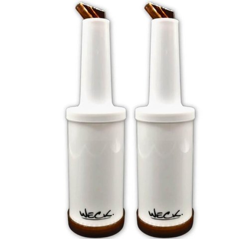 Kit 2 Garrafa Store'n Pour 1l Marrom Armazenar e Servir Coquetéis Licores Mixologista