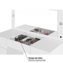 Ver imagem 4 de Penteadeira 2 Portas 3 Gavetas com Visor de Vidro Studio Albatroz