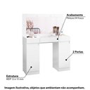 Ver imagem 2 de Penteadeira 2 Portas 3 Gavetas com Visor de Vidro Studio Albatroz