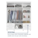 Ver mais imagens de Guarda Roupa Casal 6 Portas 4 Gavetas Califórnia Branco