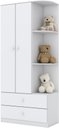 Ver imagem 5 de Berço Bala de Menta e Cômoda Americano e Guarda Roupa Labirinto Branco e Colchão - Fdecor