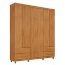 Ver imagem 2 de Guarda Roupa Casal 6 Portas 4 Gavetas Califórnia