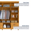Ver imagem 6 de Guarda Roupa Casal 6 Portas 4 Gavetas Califórnia