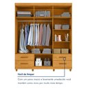 Ver mais imagens de Guarda Roupa Casal 6 Portas 4 Gavetas Califórnia