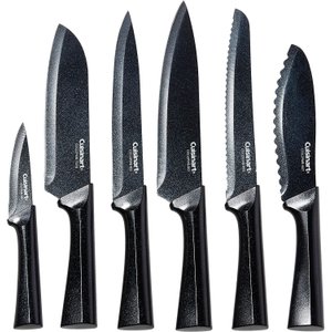 Cuisinart Conjunto de Facas 12 Peças Aço Inox com Protetores (preto)
