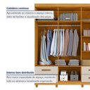 Ver imagem 7 de Guarda Roupa Casal 6 Portas 4 Gavetas Califórnia