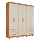 Ver imagem 2 de Guarda Roupa Casal 6 Portas 4 Gavetas Califórnia