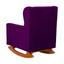 Ver imagem 4 de Kit 2 Poltrona Aurora Balanço Vovo Veludo Roxo - Fm