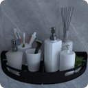 Ver imagem 2 de Kit 2 Suportes Porta Shampoo para Banheiro de Canto Inox Preto