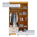 Ver imagem 6 de Guarda Roupa Solteiro 4 Portas 2 Gavetas Califórnia