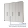 Guarda Roupa Casal 6 Portas 4 Gavetas Miami 100% Mdf - 9
