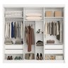 Guarda Roupa Casal 6 Portas 4 Gavetas Miami 100% Mdf - 6