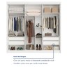 Guarda Roupa Casal 6 Portas 4 Gavetas Miami 100% Mdf - 13