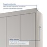 Guarda Roupa Casal 6 Portas 4 Gavetas Miami 100% Mdf - 8