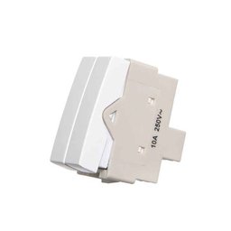 4 Tomada Embutir 3 Pinos 10a + 3 Interruptor Duplo Simples + 4 Interruptor Simples Branco Margirius - 4