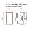 4 Tomada Embutir 3 Pinos 10a + 3 Interruptor Duplo Simples + 4 Interruptor Simples Branco Margirius - 3