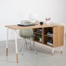 Mesa Escrivaninha 120cm Balcão Credenza 1 Gav 1 Porta 136cm Home Office Flexus - 11