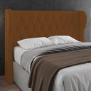 Ver imagem 2 de Cabeceira Casal King Cama Box 195cm Malva I02 Veludo Terracota - Mpozenato