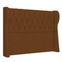 Ver imagem 1 de Cabeceira Casal King Cama Box 195cm Malva I02 Veludo Terracota - Mpozenato