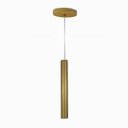 Ver imagem 3 de Kit 2 Pendente Tubo Palito Moderno 30cm - Ouro