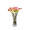 Arranjo Flores Copo De Leite Rosa Com Vaso de Vidro - 1