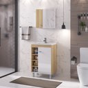 Ver imagem 1 de Conjunto para Banheiro Sophia com Pés - Fabribam Gabinetes