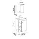 Ver imagem 4 de Conjunto para Banheiro Sophia com Pés - Fabribam Gabinetes