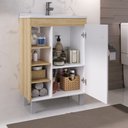 Ver imagem 2 de Conjunto para Banheiro Sophia com Pés - Fabribam Gabinetes