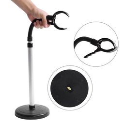 Suporte Secador Cabelo Giratorio Cabeleireiro Salao Petshop Chao Ajustavel Flexivel Regulavel - 5