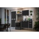 Ver imagem 7 de Cozinha Compacta c/ 3 Leds 4 pçs Xangai Multimóveis V3415 Branca/Preta