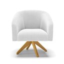 Ver imagem 3 de Cadeira Sala de Jantar Giratória Ma30 Stella Bouclê D03 - D'Rossi Cor Off White