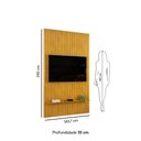 Ver imagem 6 de Painel para Tv até 60 Polegadas Ripado Dj Móveis Trento 143 Cedro