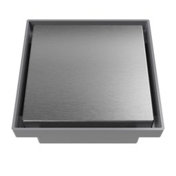 Kit 3 Ralo Oculto Quadrado de 15x15 com Tampa em Inox Astra - 1