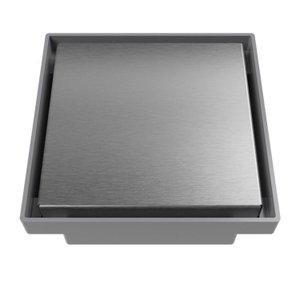 Kit 3 Ralo Oculto Quadrado de 15x15 com Tampa em Inox Astra