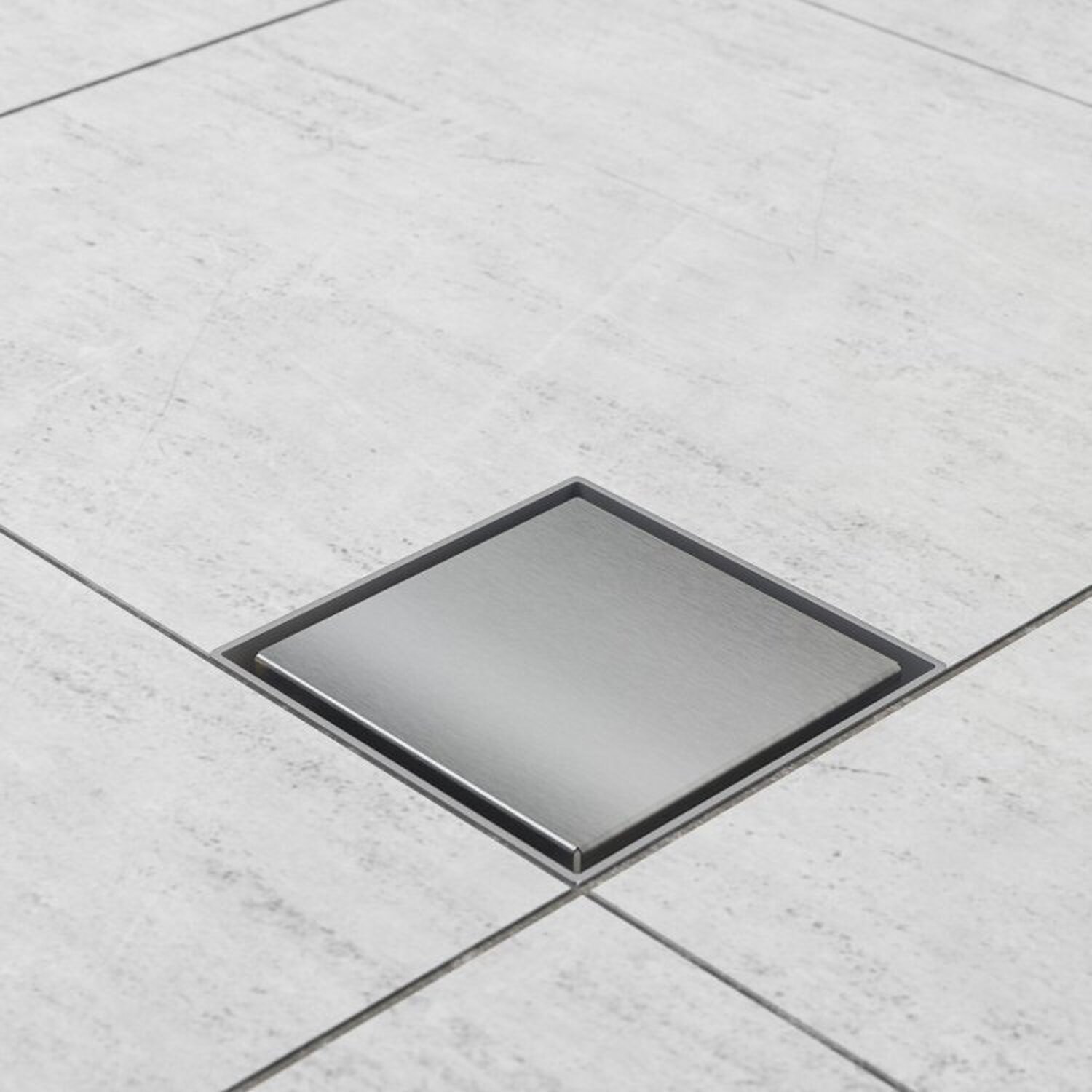 Kit 10 Ralo Oculto Quadrado de 15x15 com Tampa em Inox Astra - 2