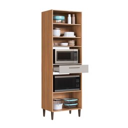 Cozinha Modulada Completa 6 Peças com Cristaleira 13 Portas 4 Gavetas Jade - 6