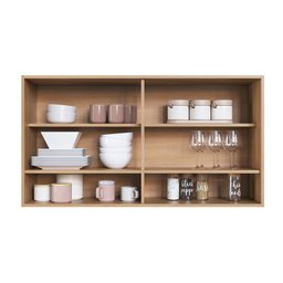 Cozinha Modulada Completa 6 Peças com Cristaleira 13 Portas 4 Gavetas Jade - 9