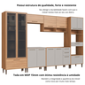 Cozinha Modulada Completa 6 Peças com Cristaleira 12 Portas 3 Gavetas Jade - 15