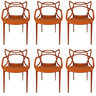Cadeira Allegra Top Chairs Terracota - Kit com 6 - 1