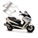 Ver imagem 1 de Adesivo Moto Logo Suzuki Modelo Escovado Resinado 3,7 X 3,7 Cm