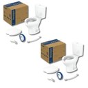 Ver imagem 1 de Kit 2 Vaso Sanitário com Caixa Acoplada e Assento com Abertura Acesso Incepa