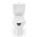 Ver imagem 4 de Kit 2 Vaso Sanitário com Caixa Acoplada e Assento com Abertura Acesso Incepa Branco/Brilhante