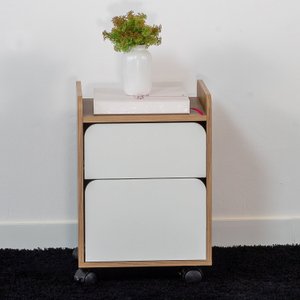 Gaveteiro Volante 2 Gavetas 40cm Home Office Flexus