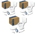 Ver imagem 1 de Kit 3 Vaso Sanitário com Caixa Acoplada e Assento com Abertura Acesso Incepa