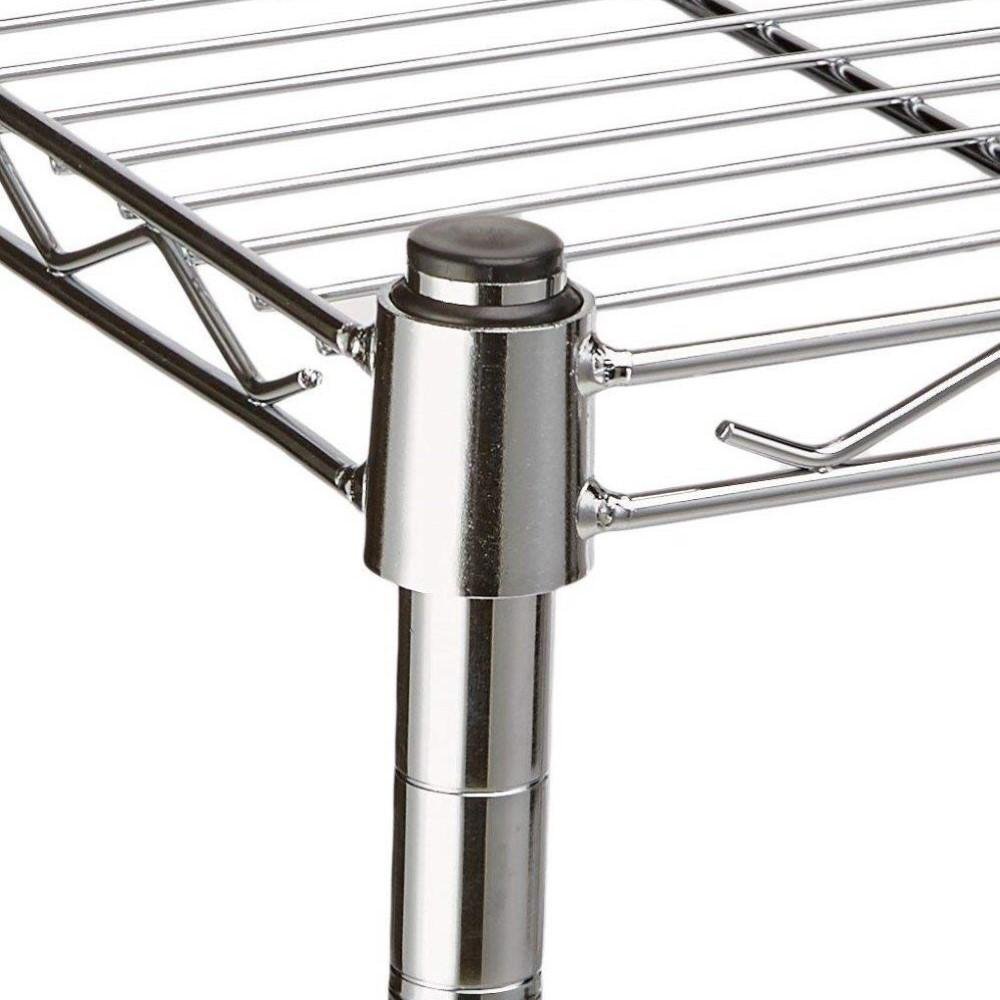 Estante Arame Aço Cromado 4 Prateleiras Montável Cozinha - 8
