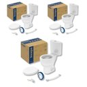 Ver imagem 1 de Kit 3 Vaso Sanitário com Caixa Acoplada e Assento Soft Close Acesso Confort Incepa Branco