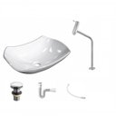 Ver imagem 2 de Kit 3 Cuba L42 com Torneira Link 1062 Metal e Válvula Click 1''g + Sifão Pvc e Flexível