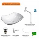 Ver imagem 5 de Kit 3 Cuba L42 com Torneira Link 1062 Metal e Válvula Click 1''g + Sifão Pvc e Flexível